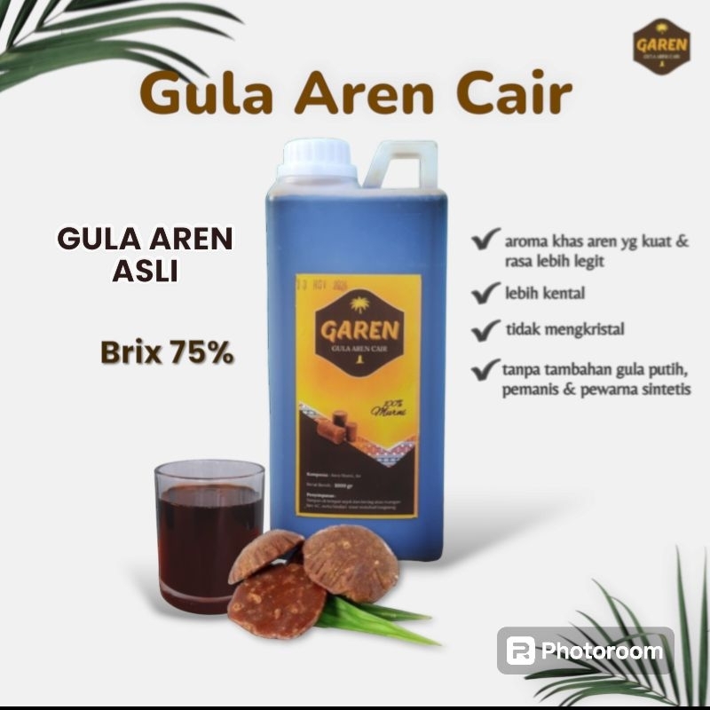 

GAREN GULA AREN CAIR LIQUID PALM SUGAR ASLI ORGANIK PREMIUM 1 KG