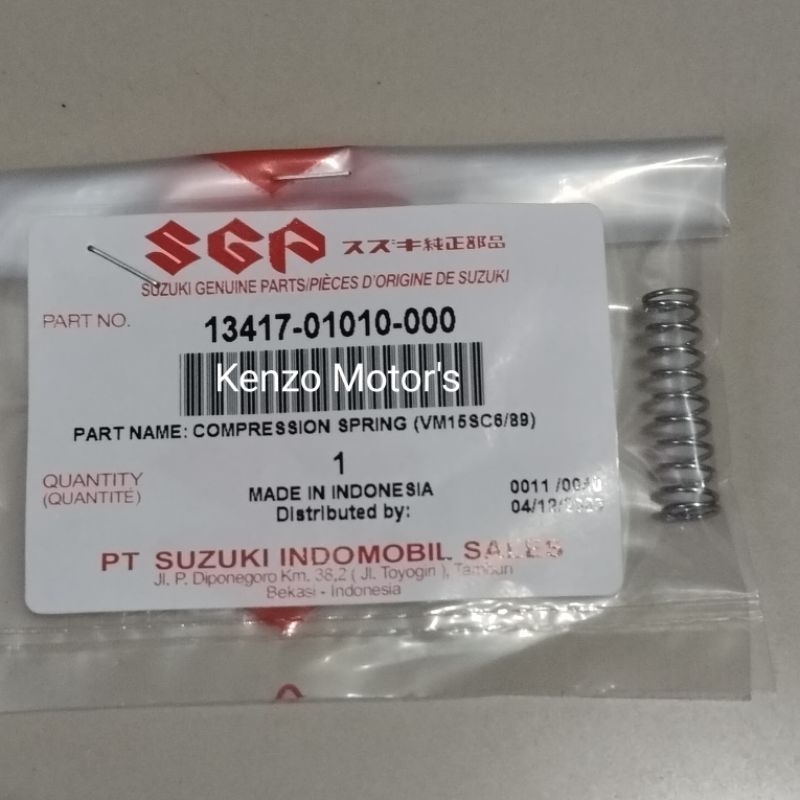 [13417-01010-000] COMPRESSION SPRING KARBURATOR (VM15SC6/89)_x000D__SHOGUN KEBO