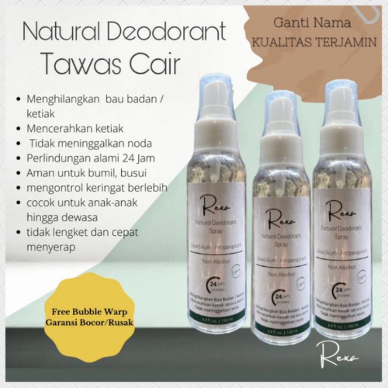 BPOM NATURAL DEODORANT tawas cair