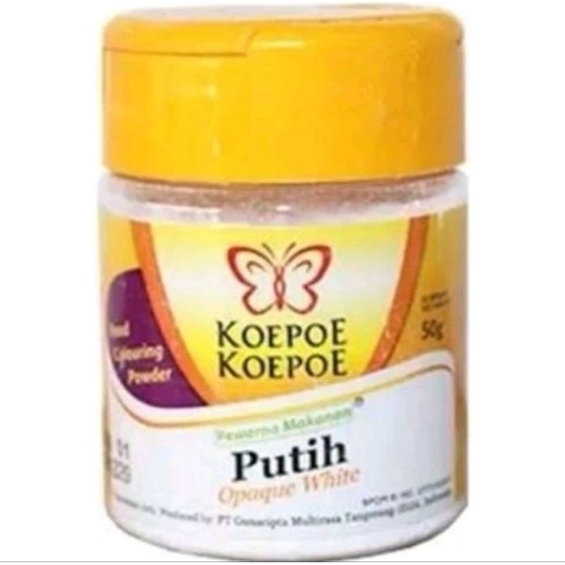 

STOK BARU KEMASAN AMAN !!! PEWARNA MAKANAN PUTIH KOEPOE-KOEPOE