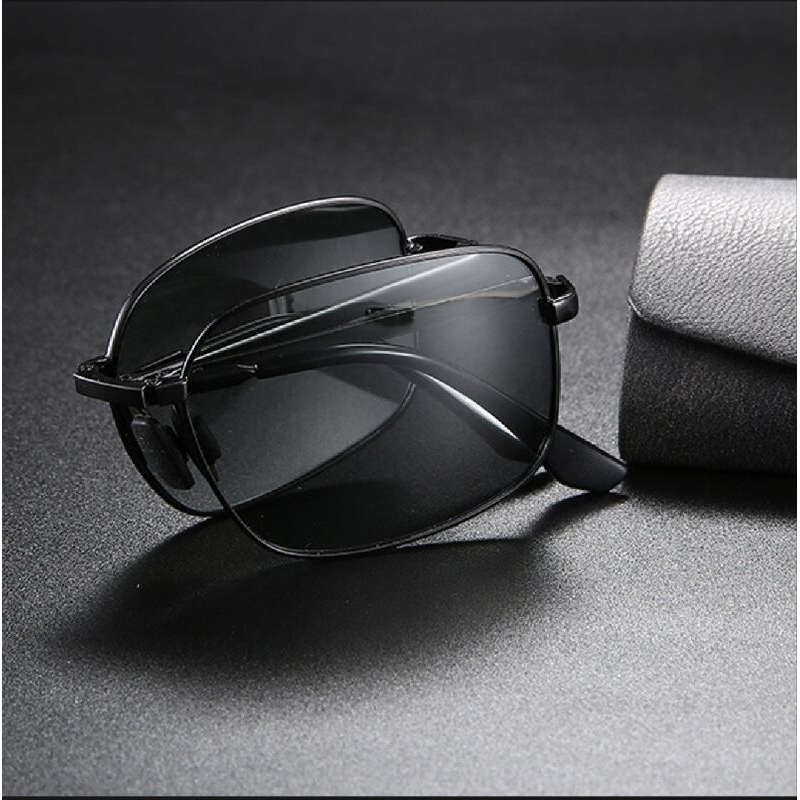 Kacamata Pria Polarized / Kacamata Lipat Hitam Sunglasses / Kacamata Mancing