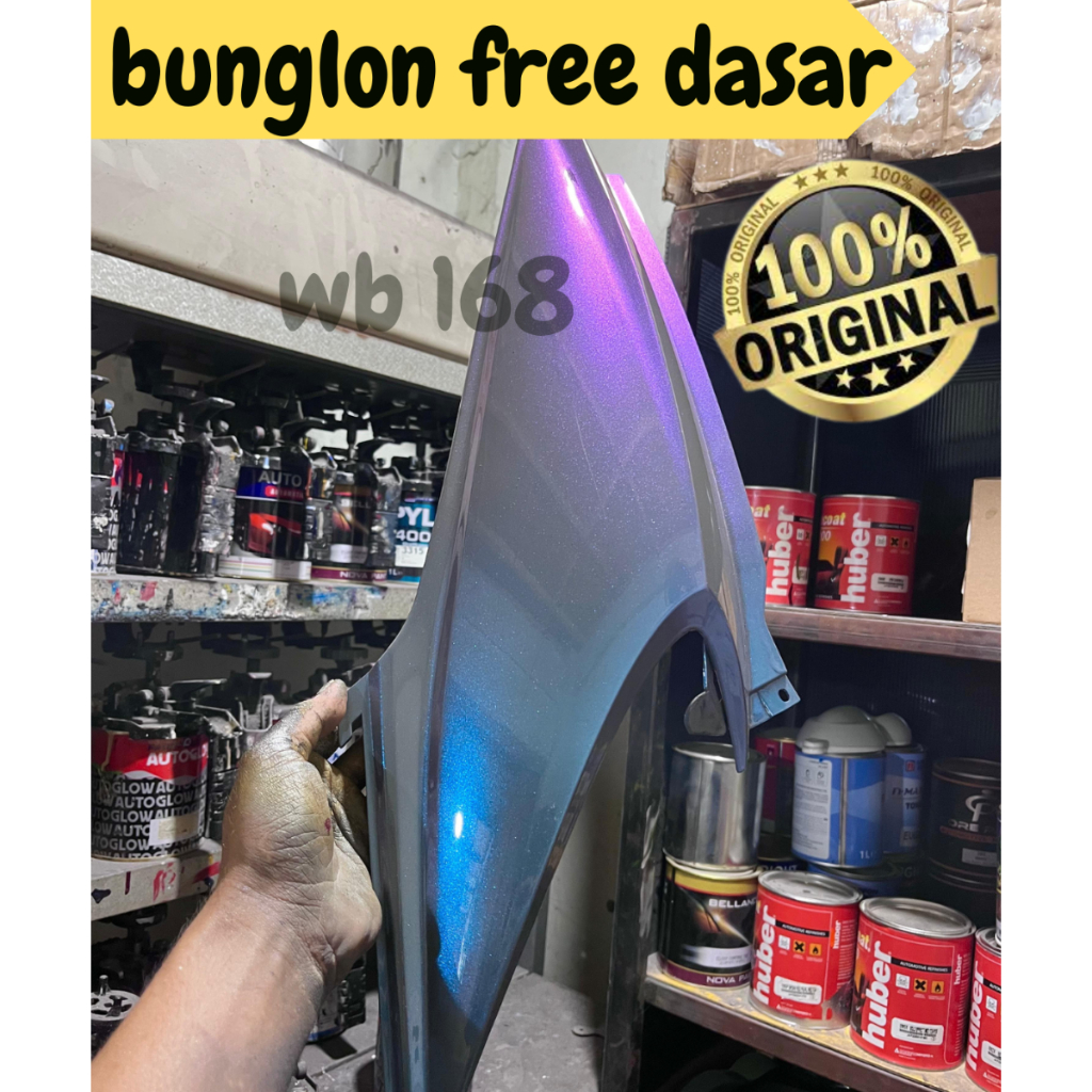 cat bunglon putih tiga warna free dasaran nardo grey bahan pu 100%