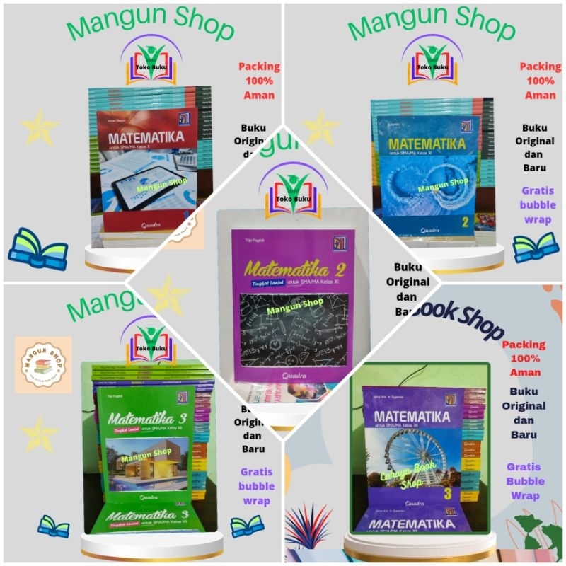 Buku Matematika ( Lanjut) Kelas 10,11,12 SMA Kurikulum Merdeka Quadra