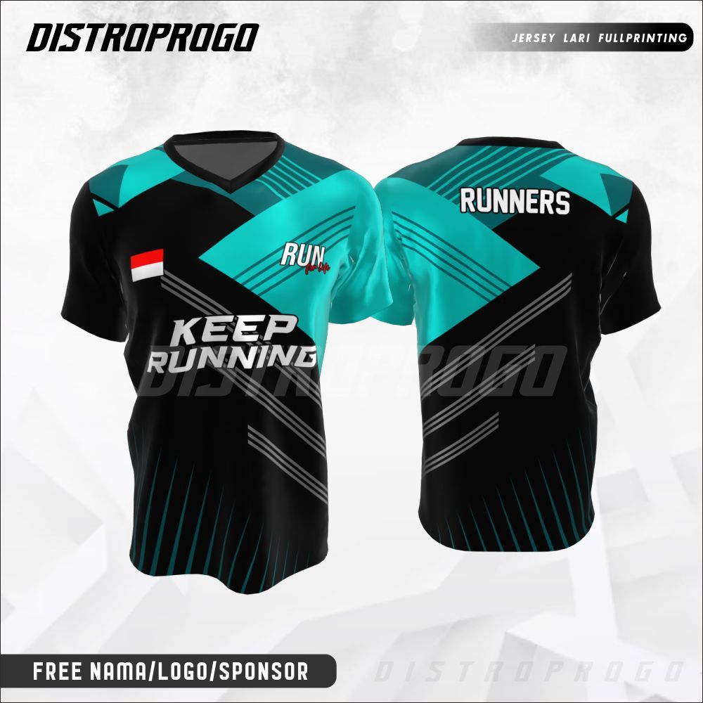 Jersey Baju Pelari Indonesia 193 - Custom Fullprint Dryfit Premium Kaos Olahraga Running Pria Wanita