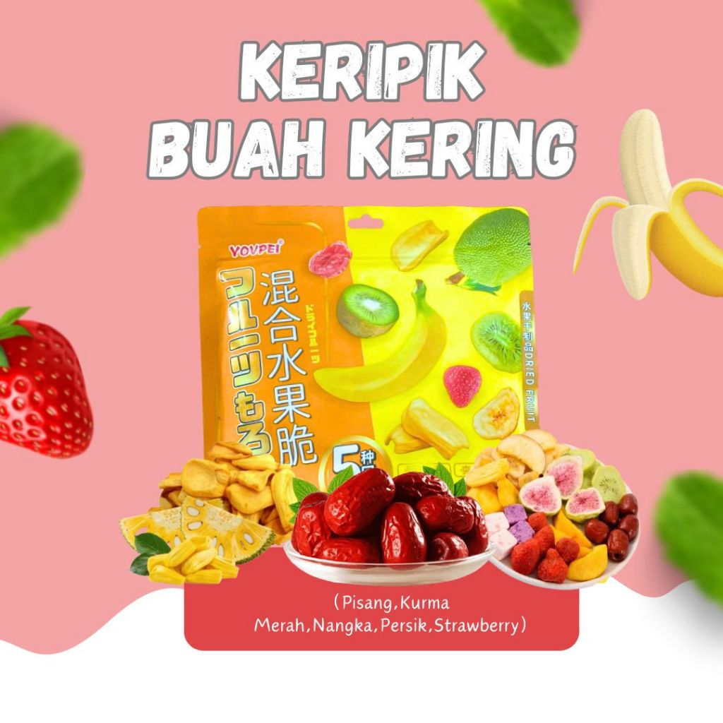 

Healthy Snacks | Mixed Fruit Crisp | Keripik Buah Kering 142 gr | Dried Fruit