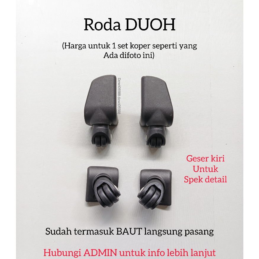 RODA KOPER , RODA KOPER KAIN,RODA KOPER POLO, SPAREPART KOPER. RODA DUO 1set isi 4pc