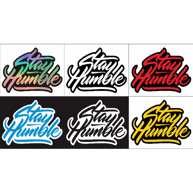 

Stiker Stay Humble