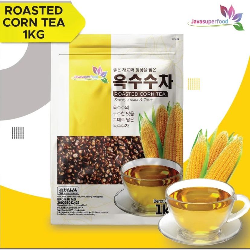 

Teh biji jagung panggang korea utuh repack 50gr/100gr HALAL