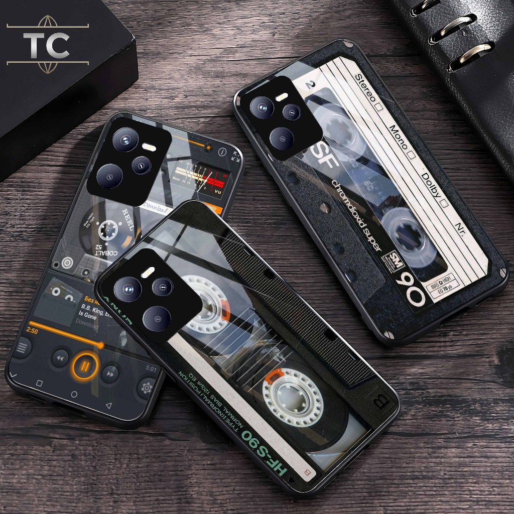 Softcase Glass KIlau Kaca Realme C35 Case Realme C35 Casing Realme C35 Case Kaca Realme C35 Tempredc