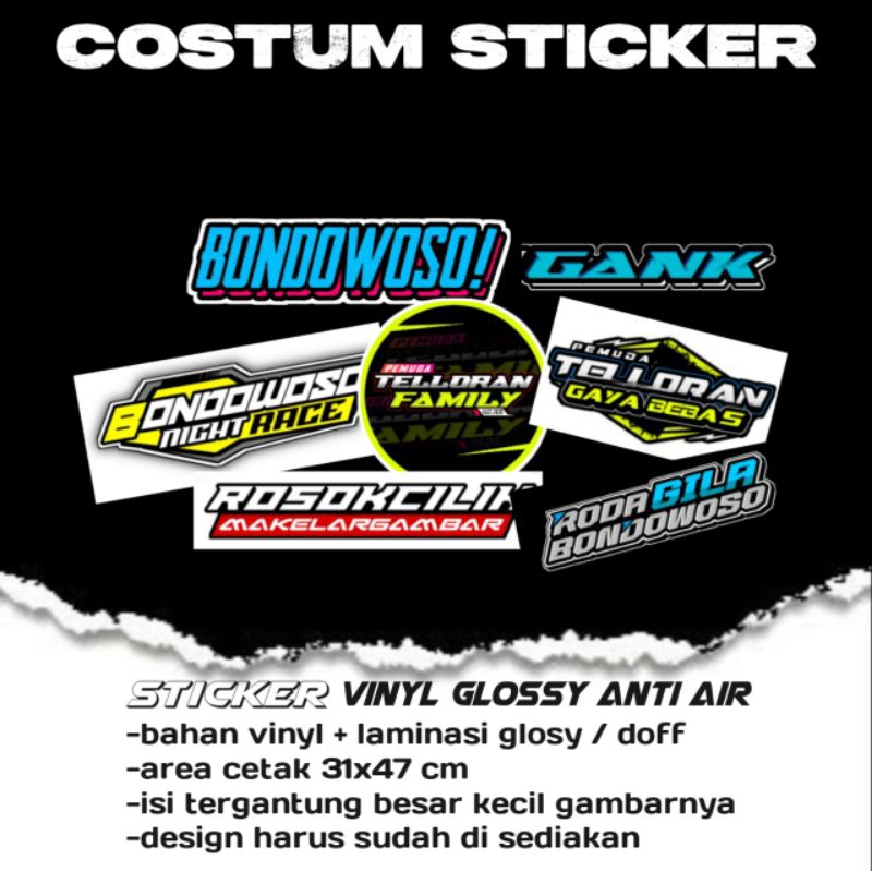 

COSTUM STICKER