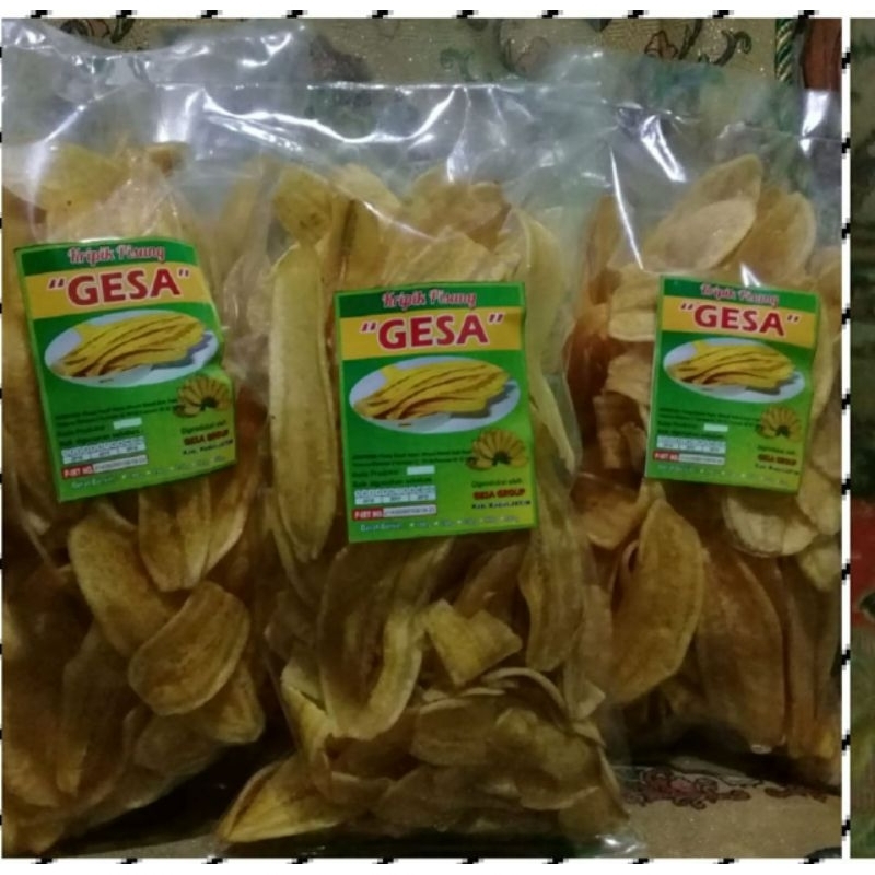 

kripik pisang GESA manis dan gurih