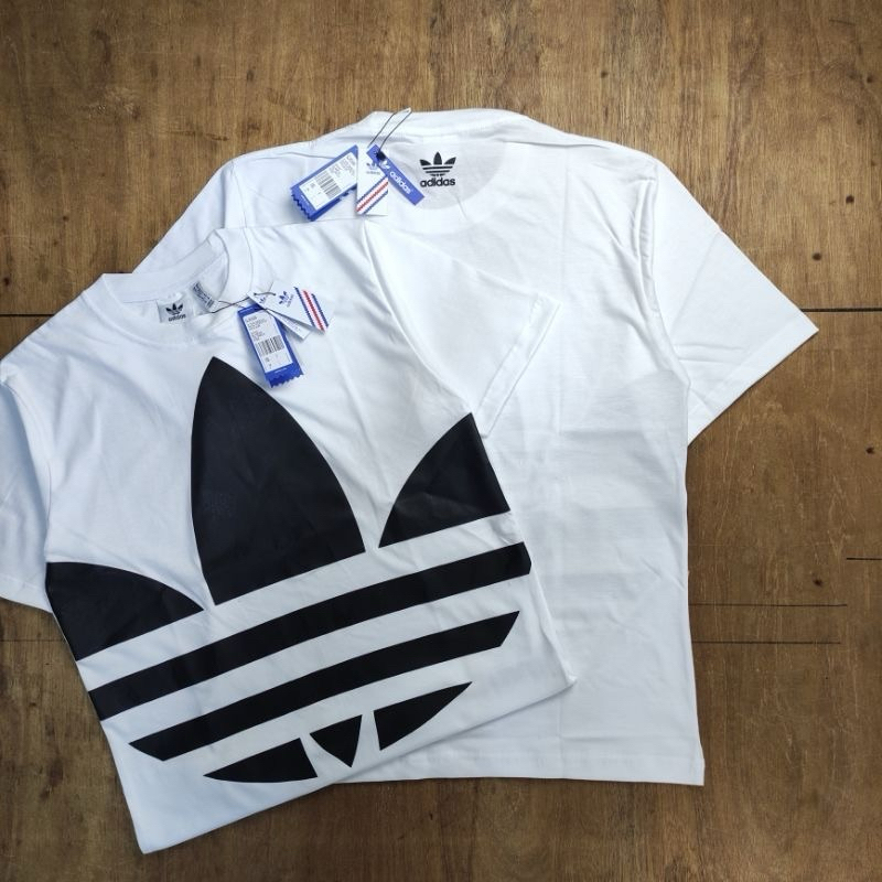 Adidas Big Logo Trefoil White Oversize T-Shirt