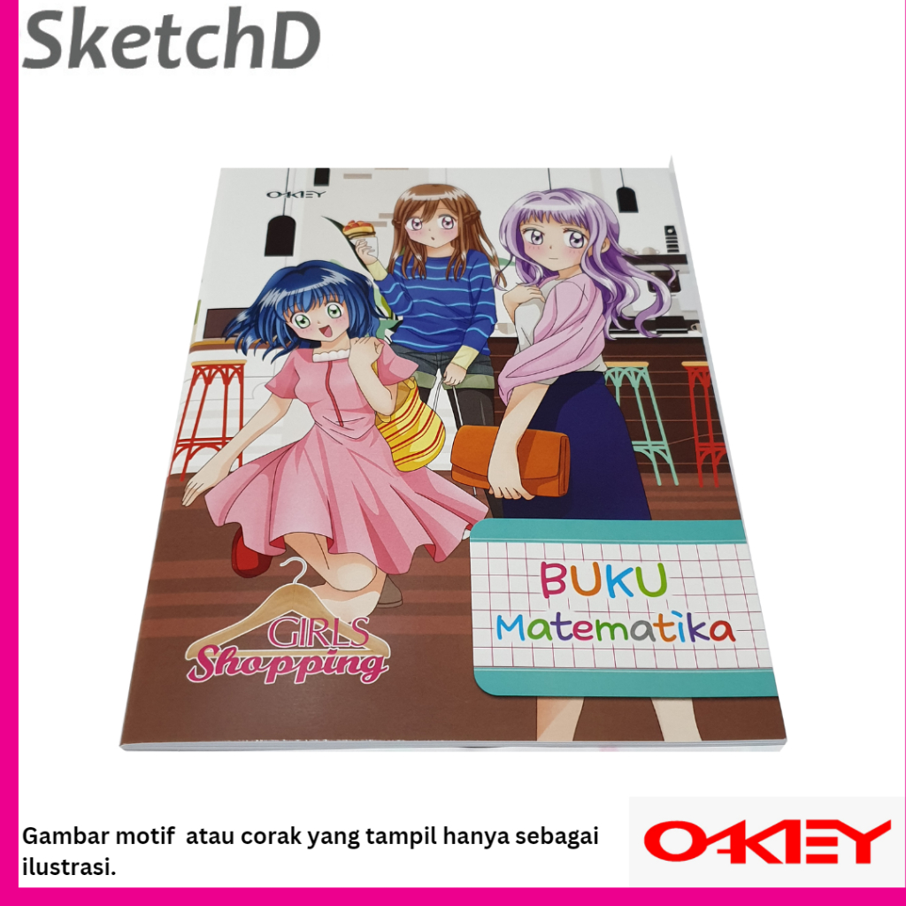 

Buku Matematika / Grafik / kotak kecil Okey 38 lembar 21x16cm