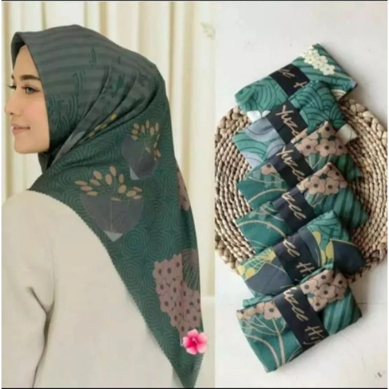 0SALE HIJAB /NK LILAC SYARI/ COD / KERUDUNG VOAL MOTIF / SEGI EMPAT SYARI/