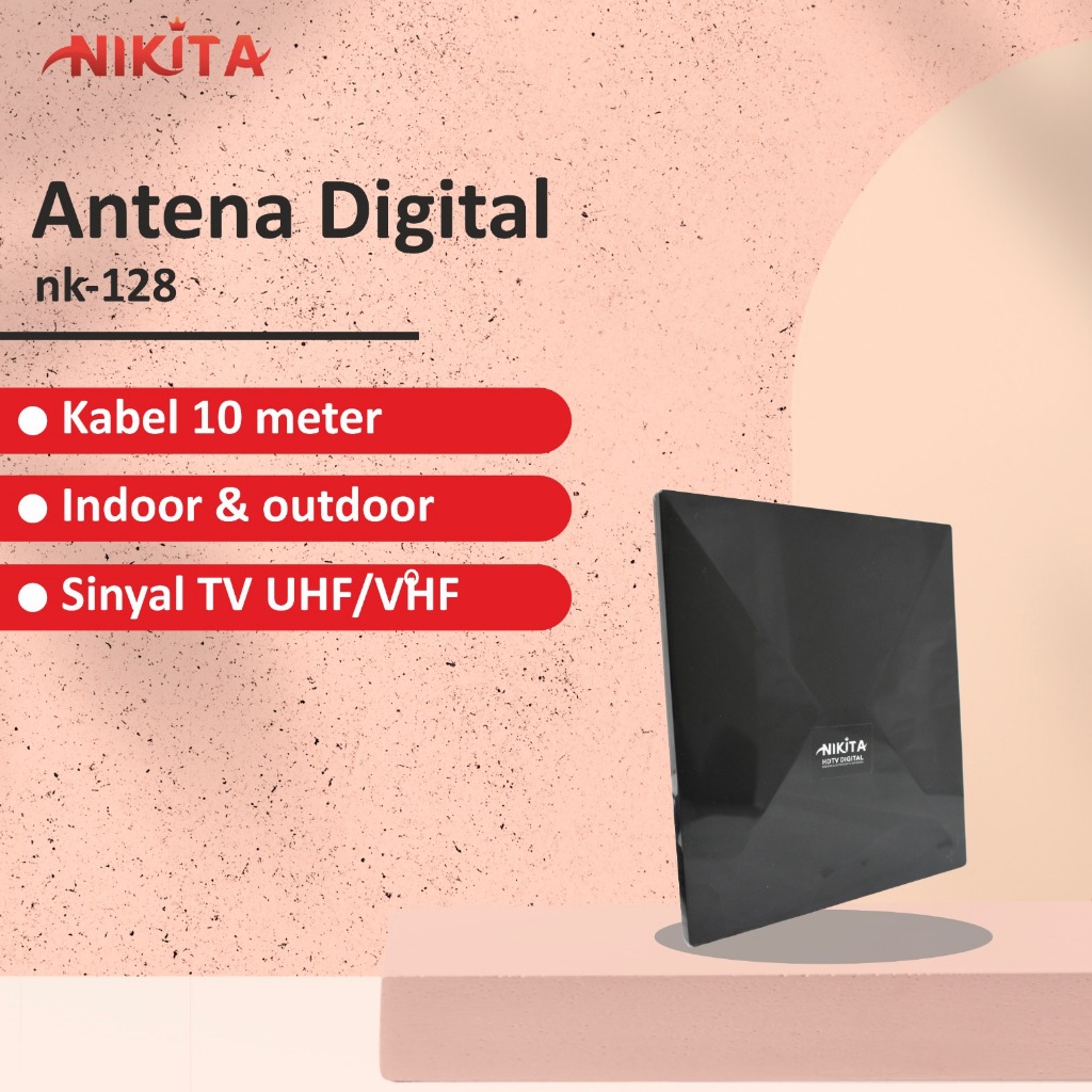 NIKITA Antena TV Digital Luar NK-128 Luar Dalam / Indoor Outdoor