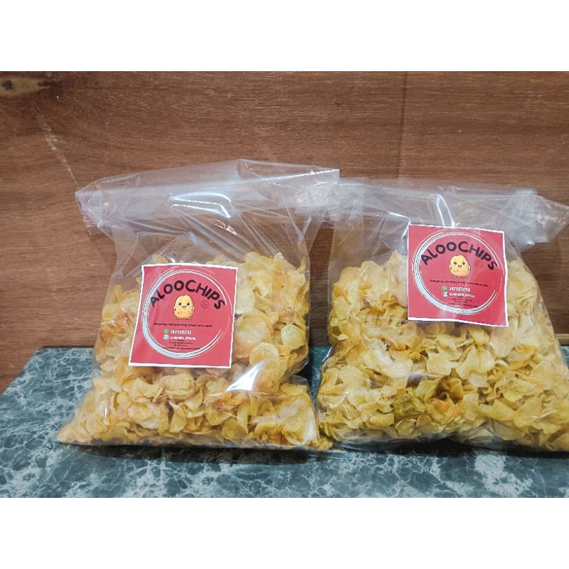 

ALOOCHIPS POTA (KRIPIK KENTANG )1/2 kg murah