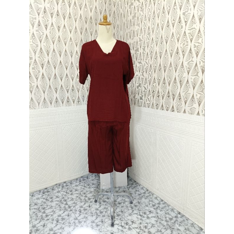 Baju Tidur Yohana Celana 3/4