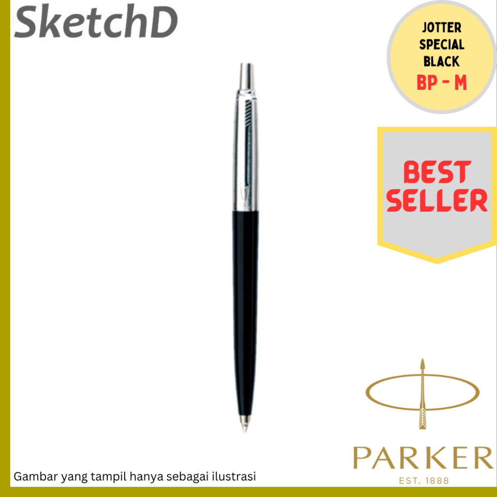 

Parker Jotter BP Special Black - Ball Point Signature Pen Tanda Tangan