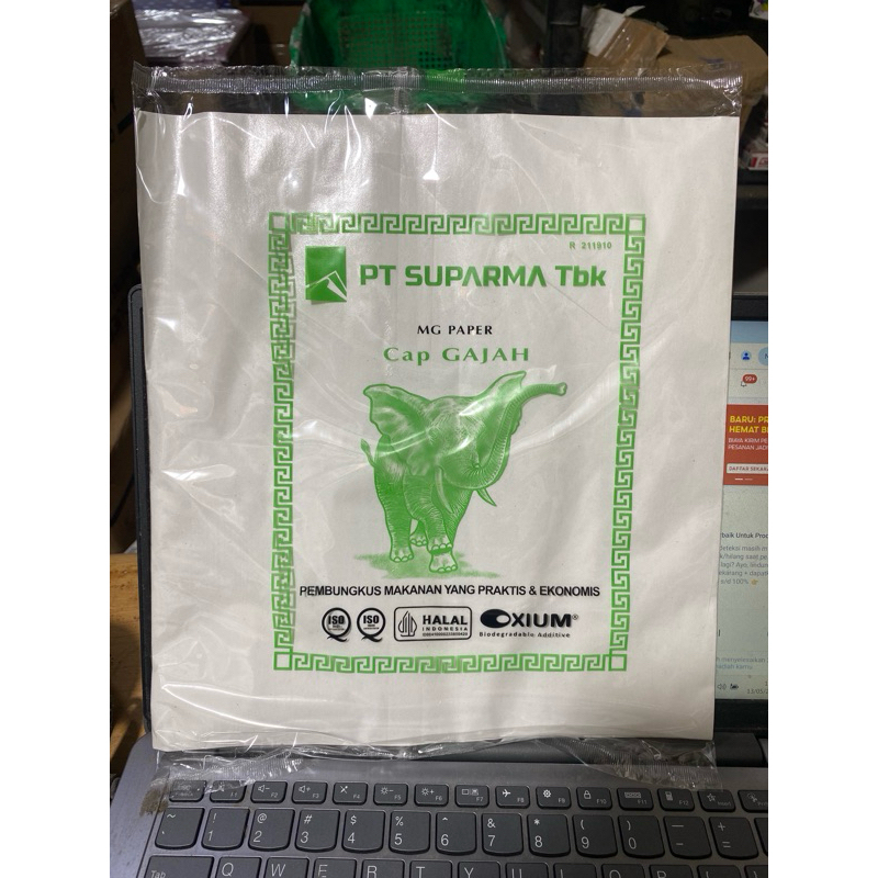 kertas nasi KFC/kertas burger/ mc donal /kertas pembungkus nasi harga pedagang 1 pak isi 100 lembar