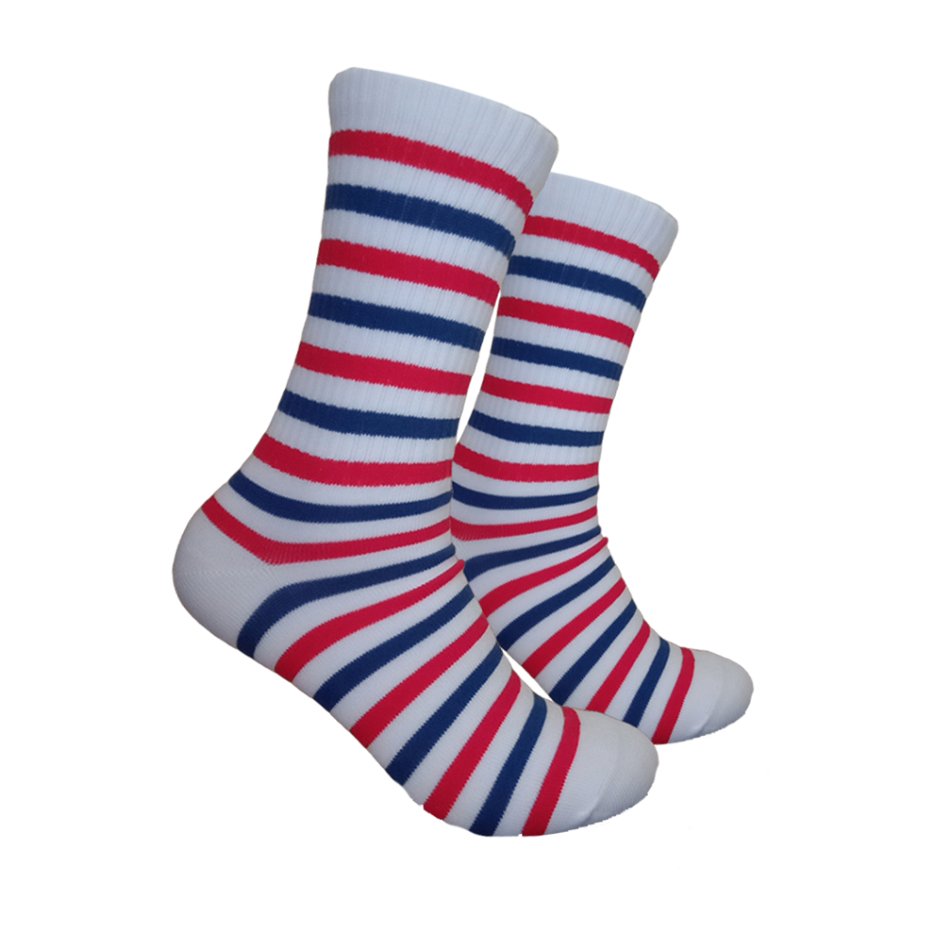 Kaos Kaki Oldschool - Kaos Kaki Skate - Motif Garis G18 - 4LAYER BENANG