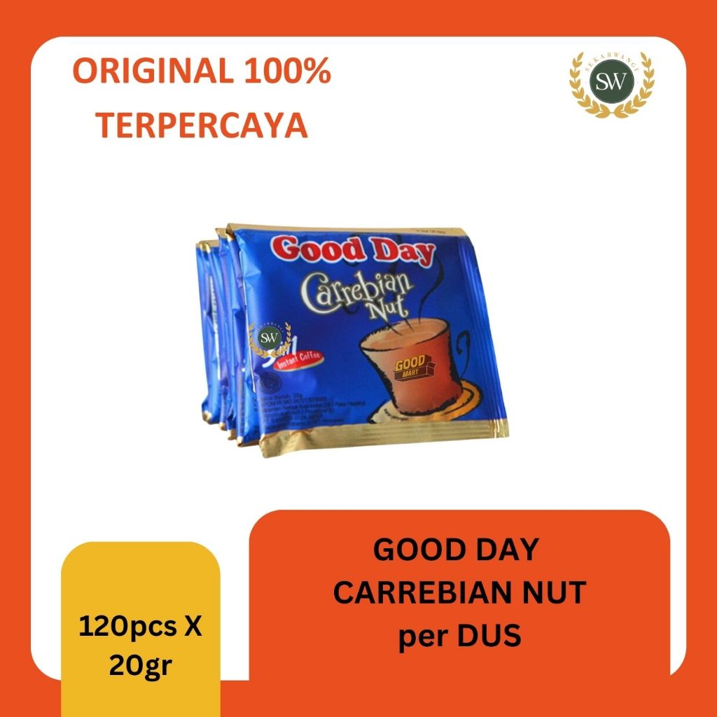 

Good Day CARREBIAN NUT PER DUS ISI 120 SACHET @20GR