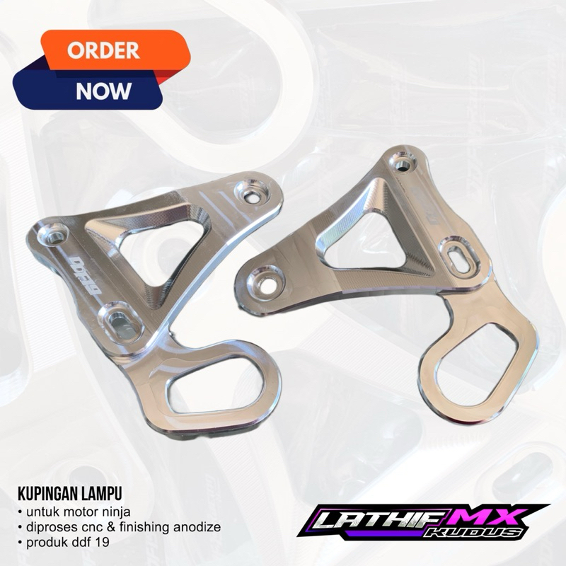 KUPINGAN LAMPU NINJA R SS CNC DDF 19 BREKET KUPINGAN LAMPU NINJA R SS CNC DDF 19