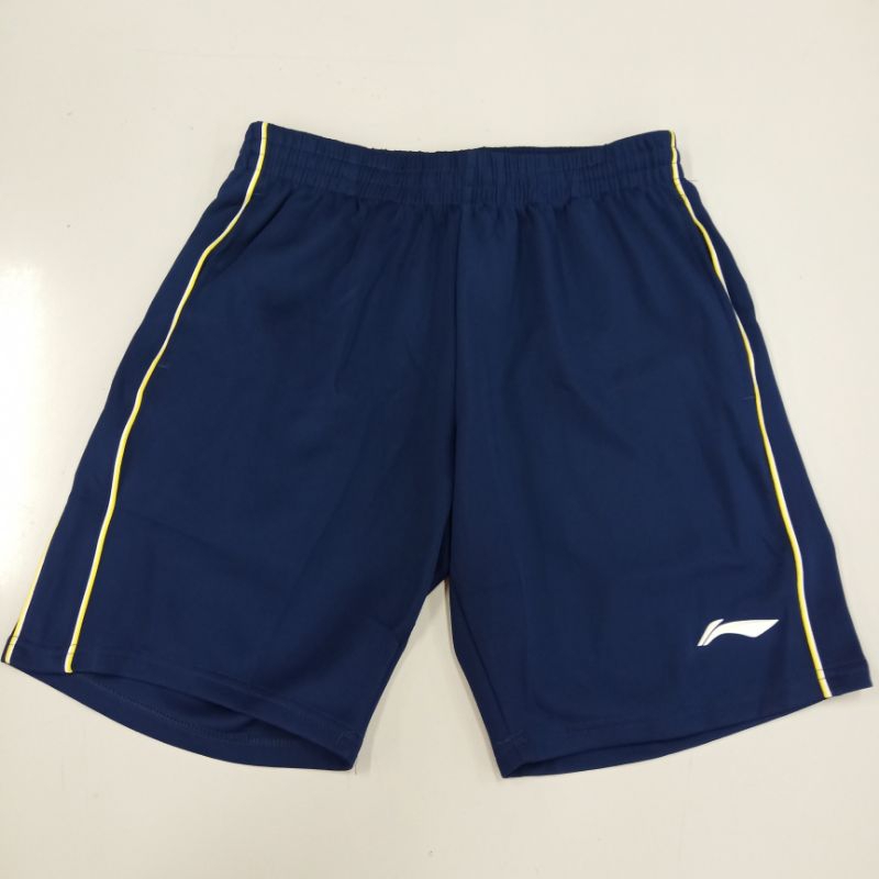 Celana clana pendek short pant pants kolor badminton bulutangkis lining li-ning li ning AKSR865 navy