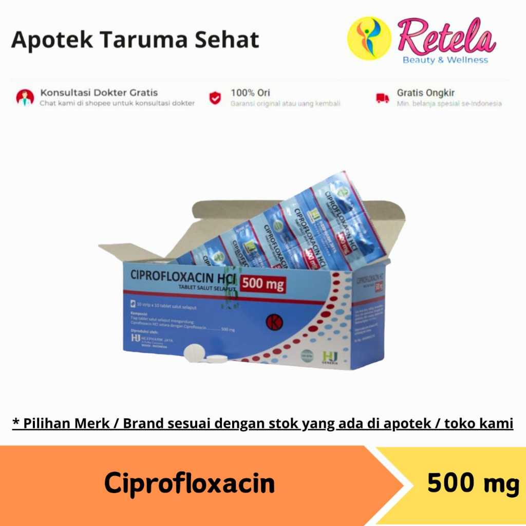 Ciprofloxacin 500 mg 10 Tablet