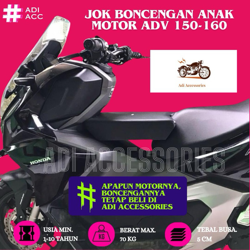 Jok Boncengan Anak ADV 160 ADV 150 Premium
