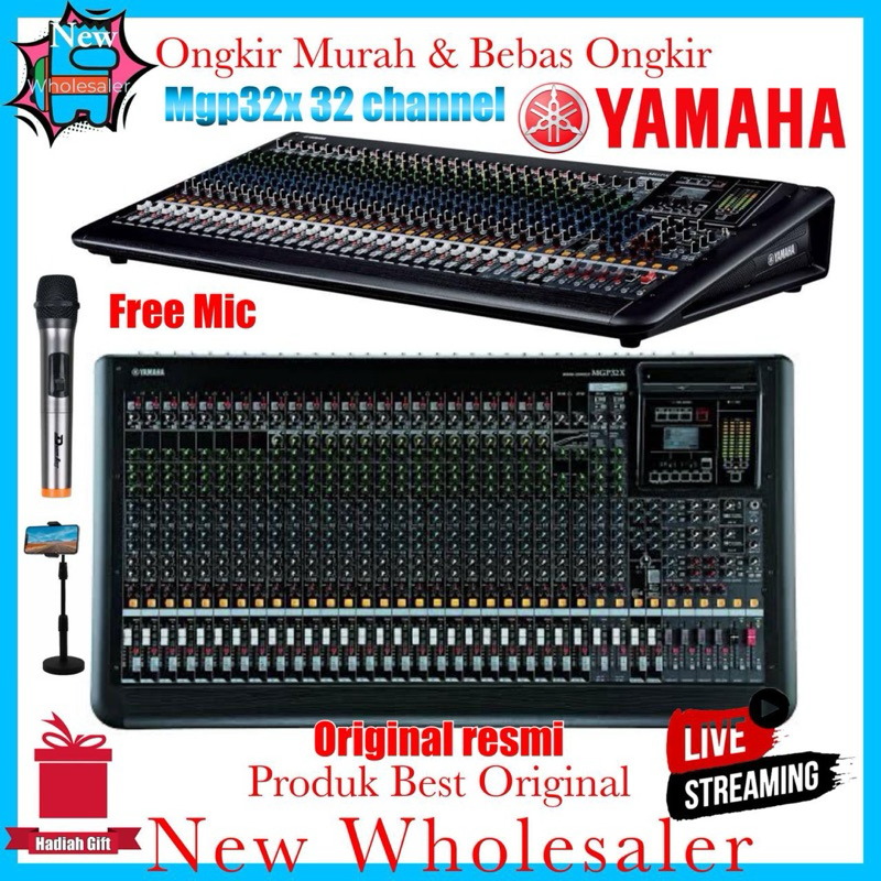 Mixer Yamaha Mgp32X Original Resmi 32 channel Terbaru Professional live musik Show