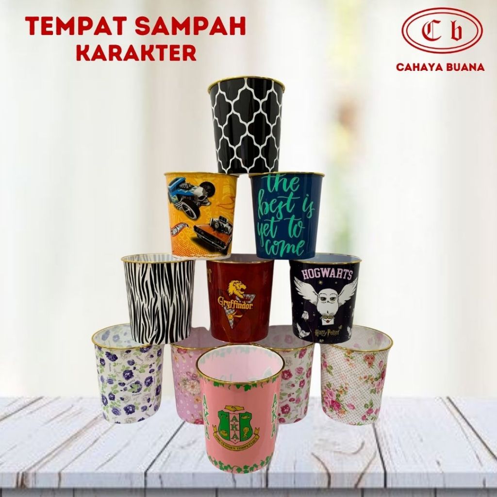 Tempat Sampah karakter / Tong Sampah Karakter / Souvenir Goodi Bag Tempat Sampah