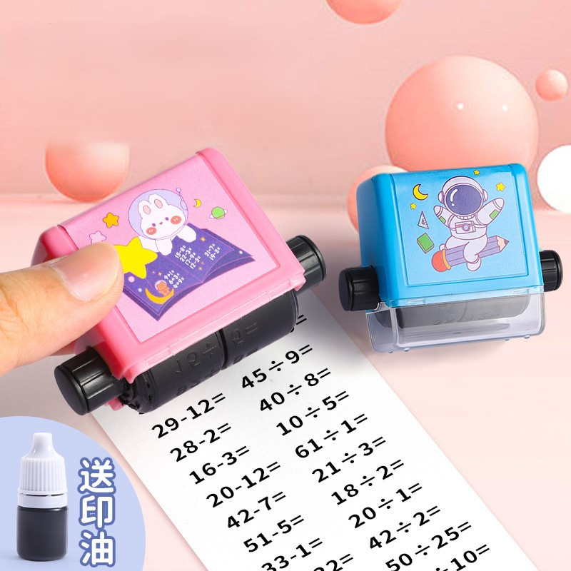 Alat Edukasi Roller Stamp Soal Matematika Stempel Anak Belajar Menghitung / Alat Belajar Berhitung