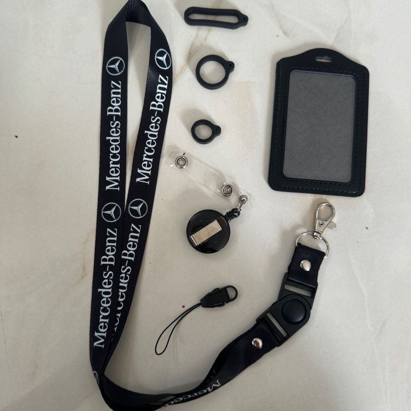 

Tali Lanyard MERCEDES BENZ - Gantungan ID Card lanyard printing plus karet pod 13mm 20mm 40mm yoyo card holder hitam LOGO MOBIL mercy