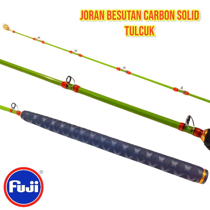 Joran Besutan Carbon Solid Tulcuk Ring Fuji