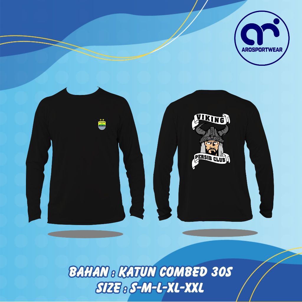 Kaos lengan panjang viking persib maung bandung Bahan Premium Bisa COD