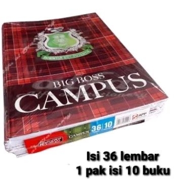 

BUKU TULIS BIGBOSS CAMPUS 36 LEMBAR ( 1 PAK ISI 10 BUKU) 100% ASLI BIGBOSS