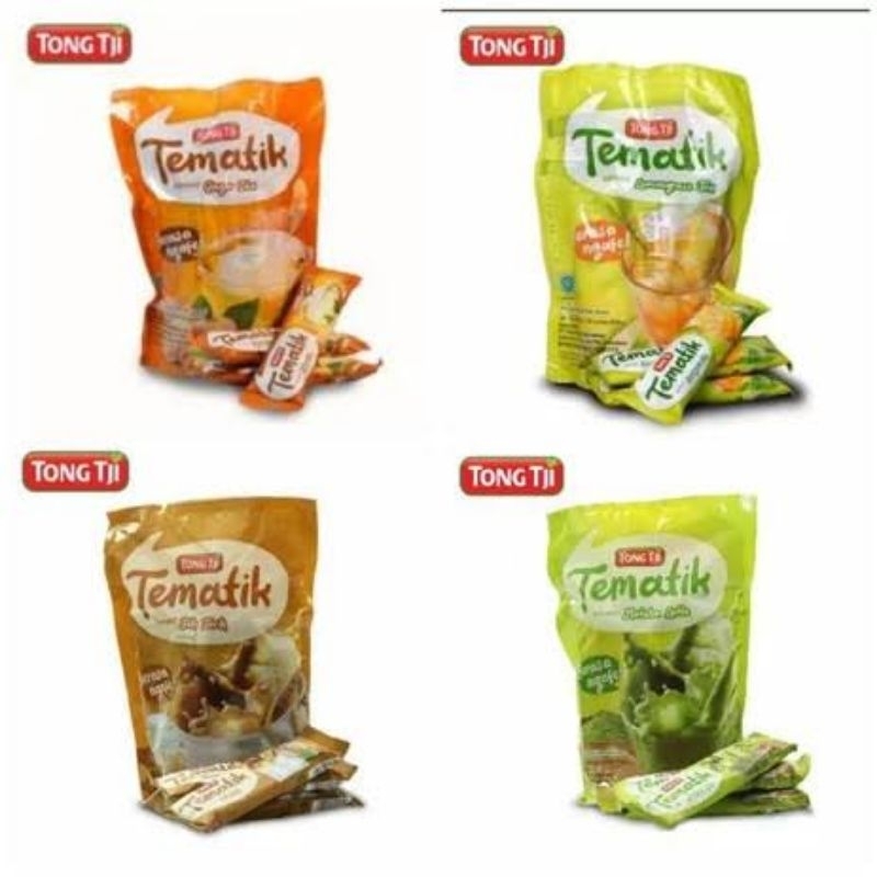 

TONG TJI TEMATIK INSTANT LEMONGRASS | TEH TARIK | GINGER TEA | MATCHA LATTE 10 PCS X 24.7 GR