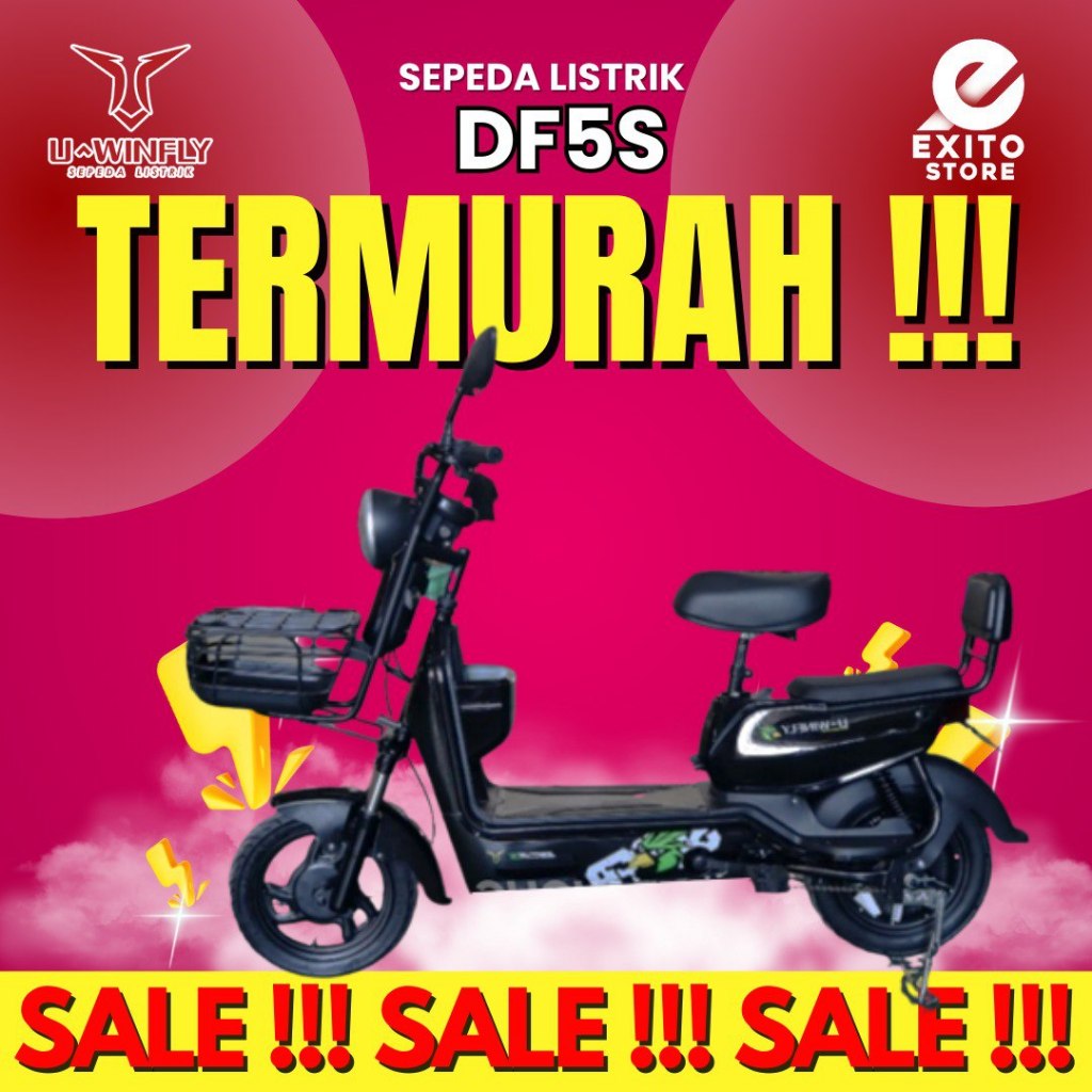 SEPEDA LISTRIK DRAGON FLY 5S DF5S DF 5S UWINFLY DRAGONFLY 5S