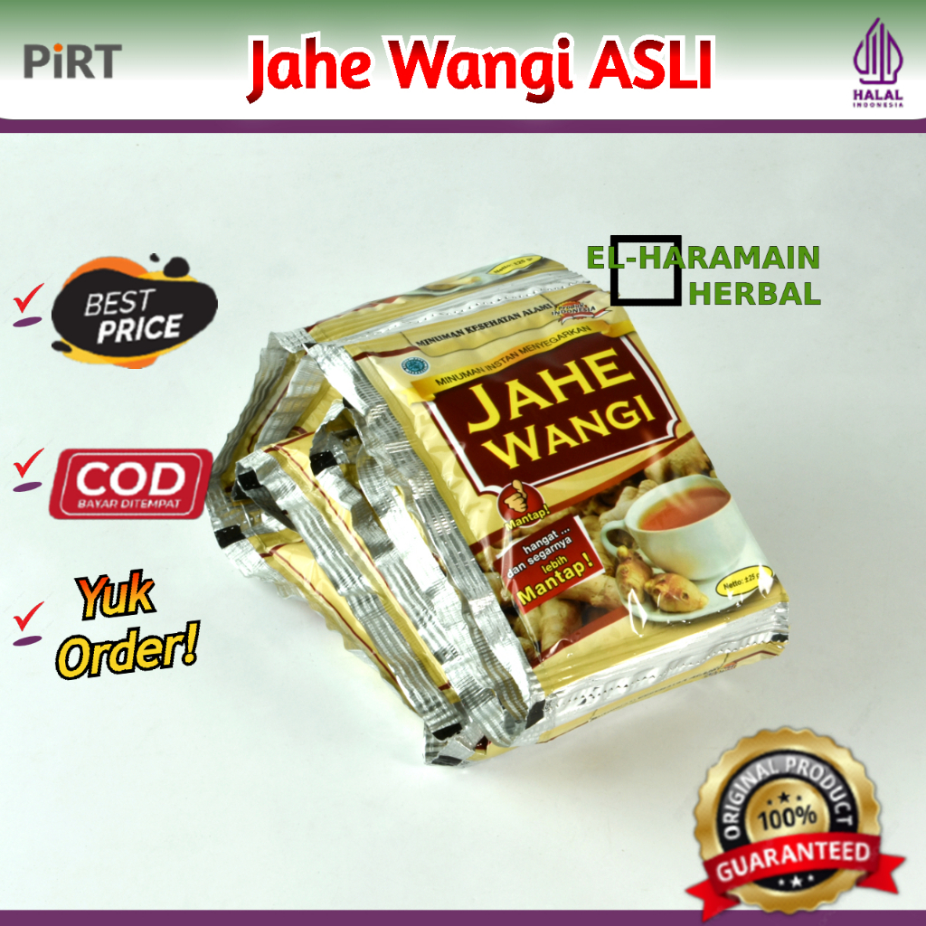 

Instan Jahe Wangi Sachet (1renteng isi 10sachet) | Al-Ghuroba | Minuman Herbal Alami Menyehatkan & Menyegarkan