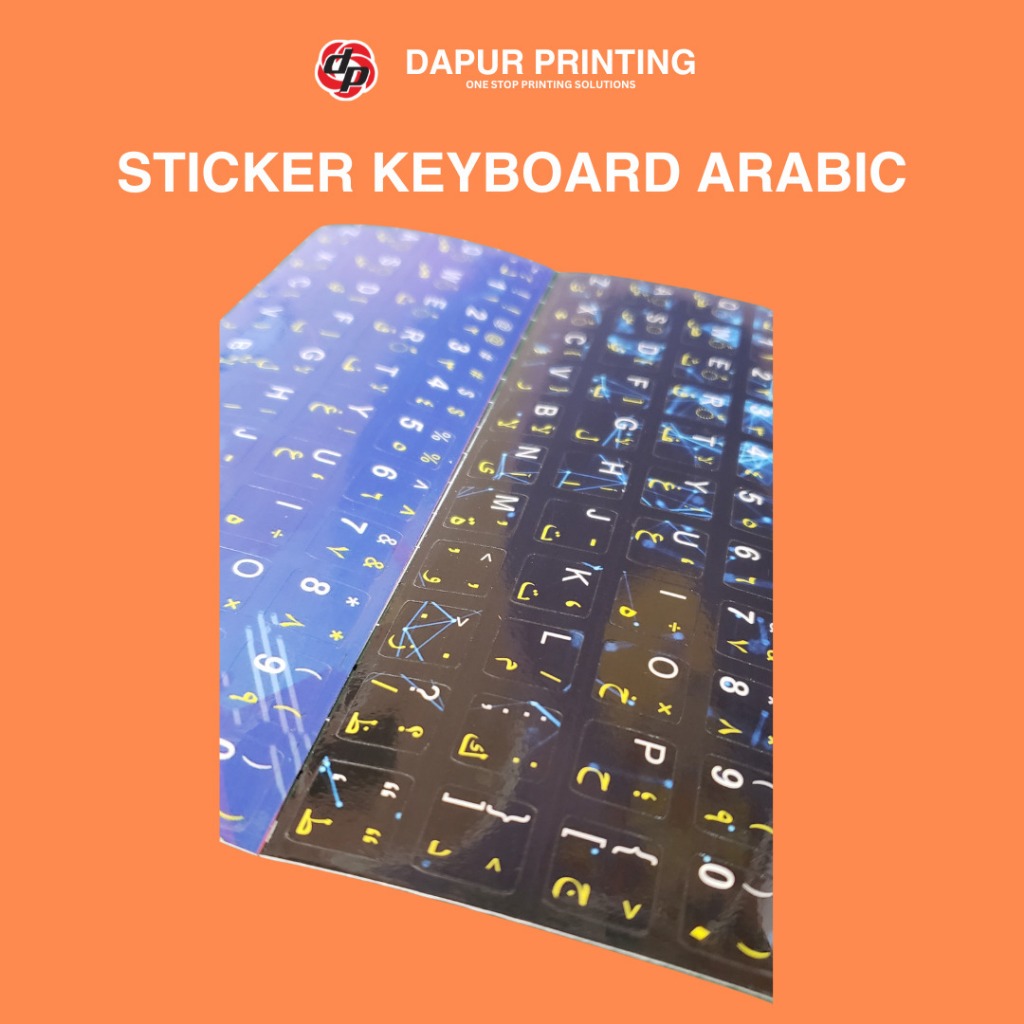 

Stiker ARAB anti air (bahan Vinyl, sudah dicutting, dan dilaminating)