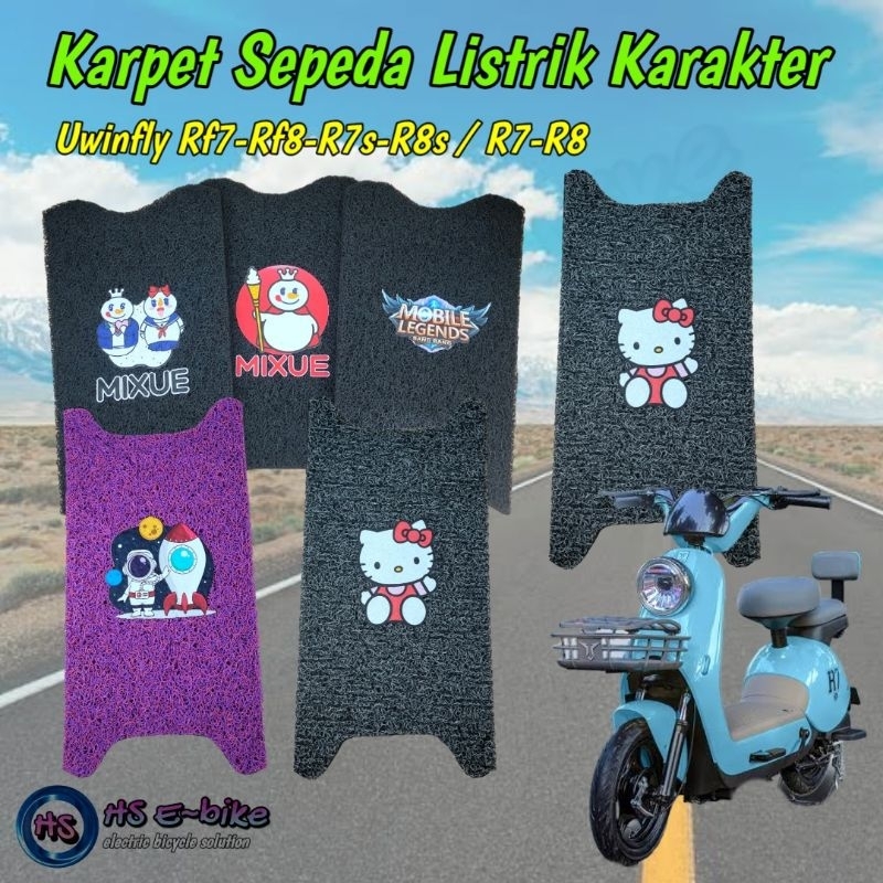 Karpet Sepeda Listrik RF7 / RF8 karakter