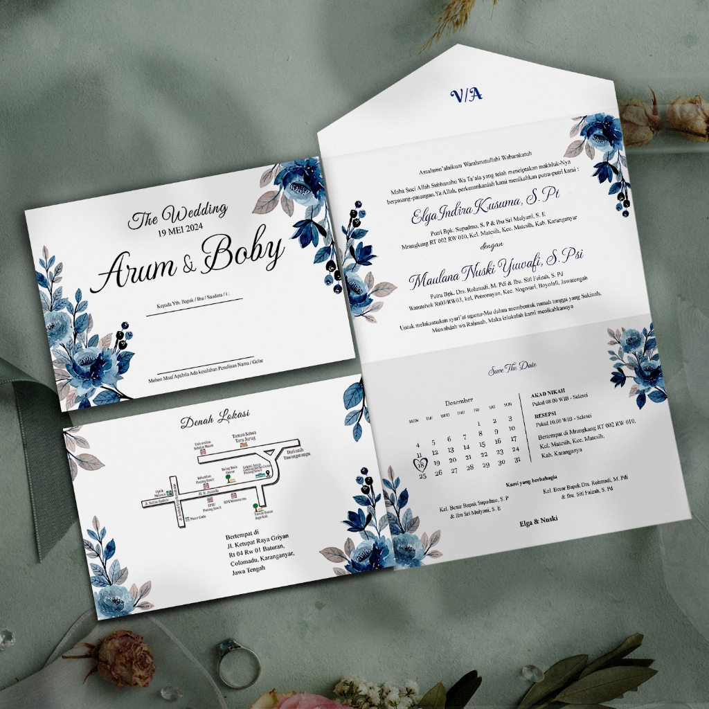 Undangan Pernikahan Semi Amplop. Undangan Pernikahan Murah. Undangan pernikahan Mewah dan elegan