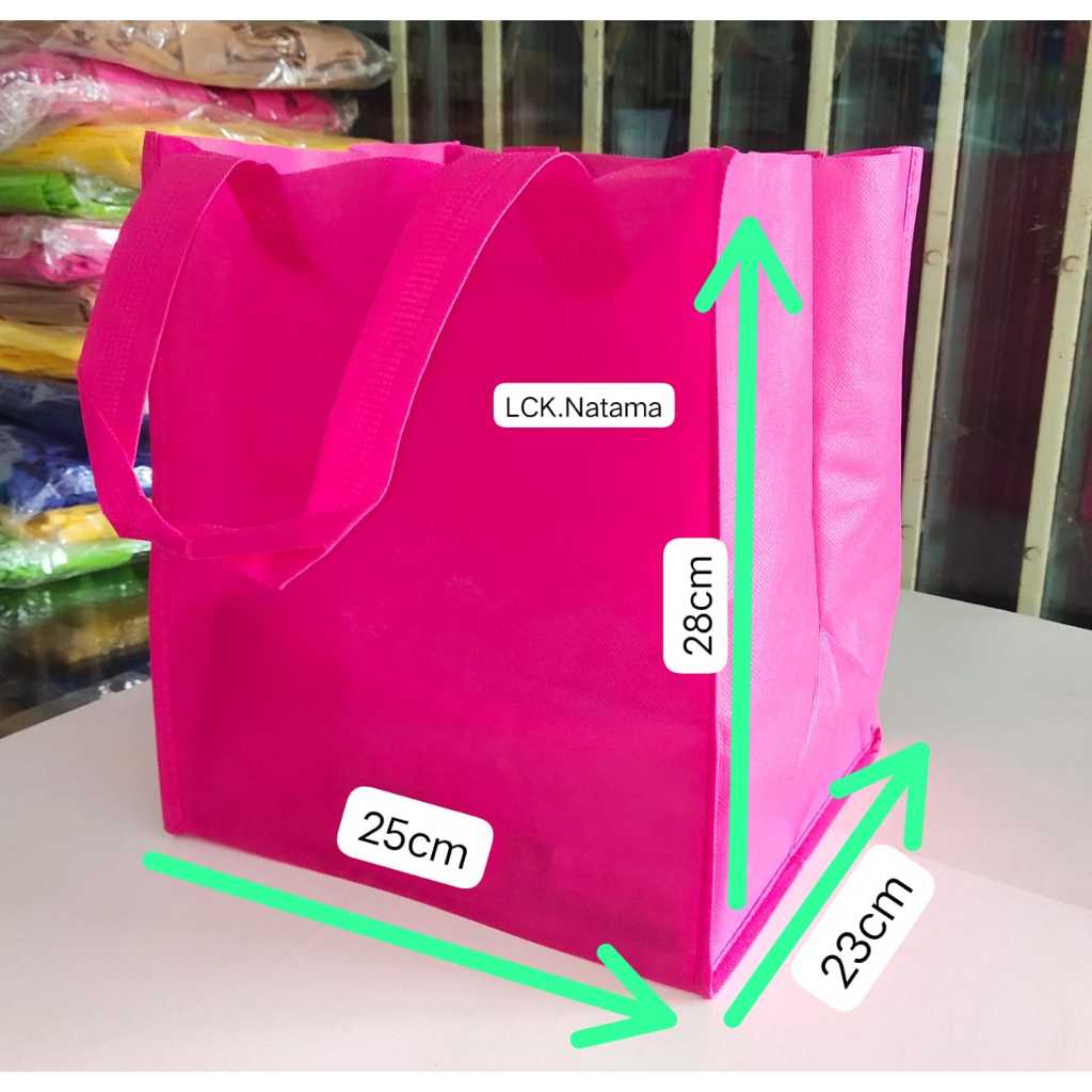 

Tas Tali Spundbond HBJ 25x28x23cm Goodie bag Tas belanja tas kado