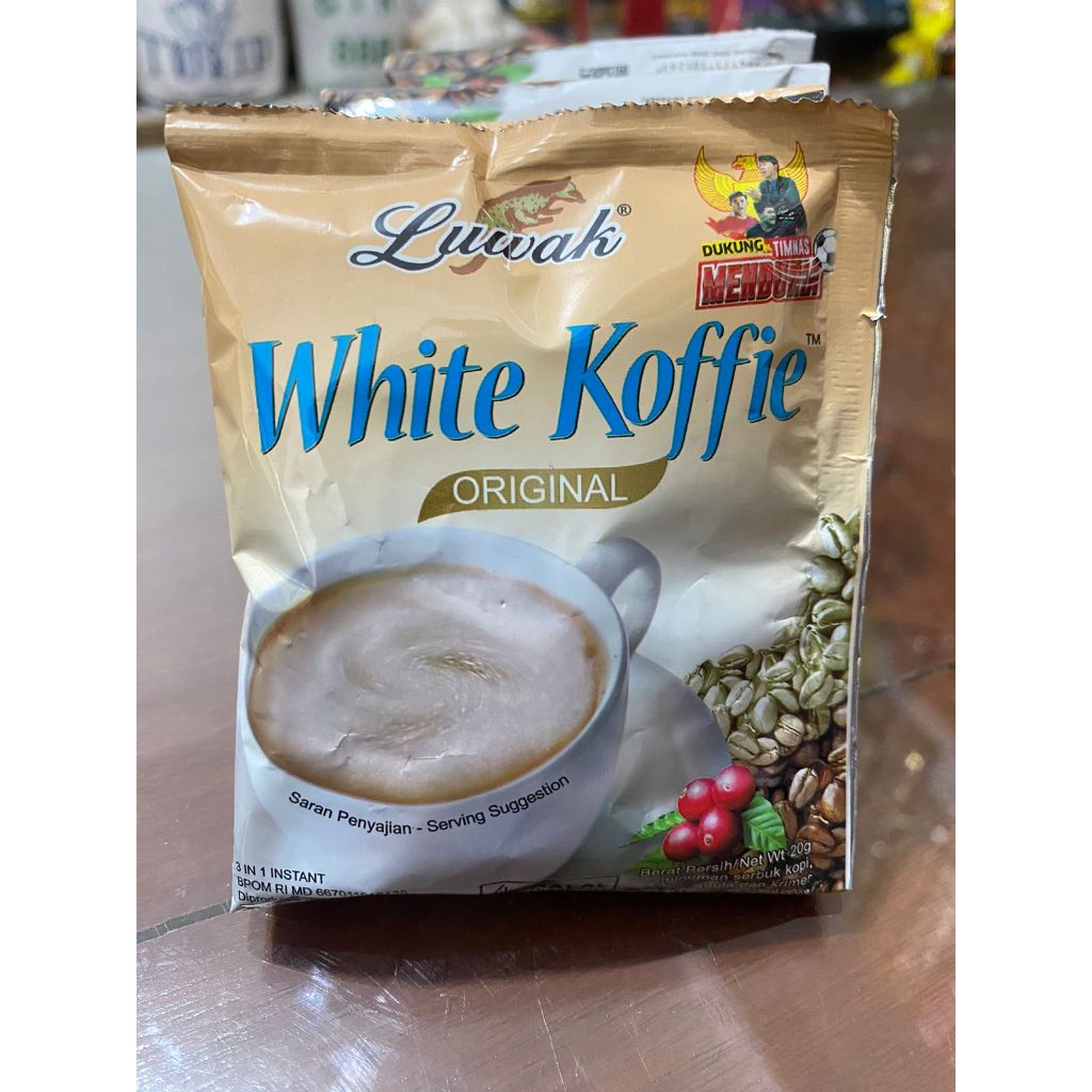 

Kopi Luwak White Koffie Coffee 1 Renceng 10 Sachet @20gram