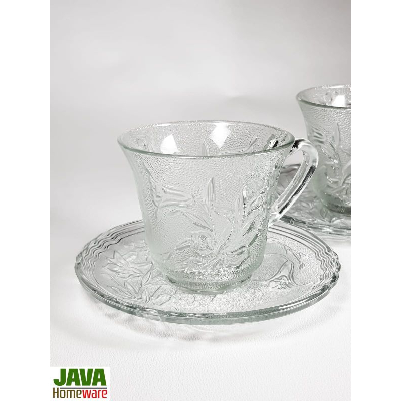 CANGKIR LEPEK KOPI TEH DIAMOND | CANGKIR LEPEK KACA KOPI | GELAS LEPEK KACA