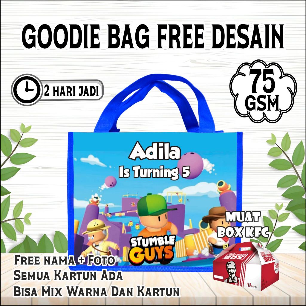 

HAPPY TAS KADO ULANG TAHUN SANRIO GOODIE BAG WATERPROOF HAMPERS SOUVENIR/tas ultah anak custom nama/TAS MURAH