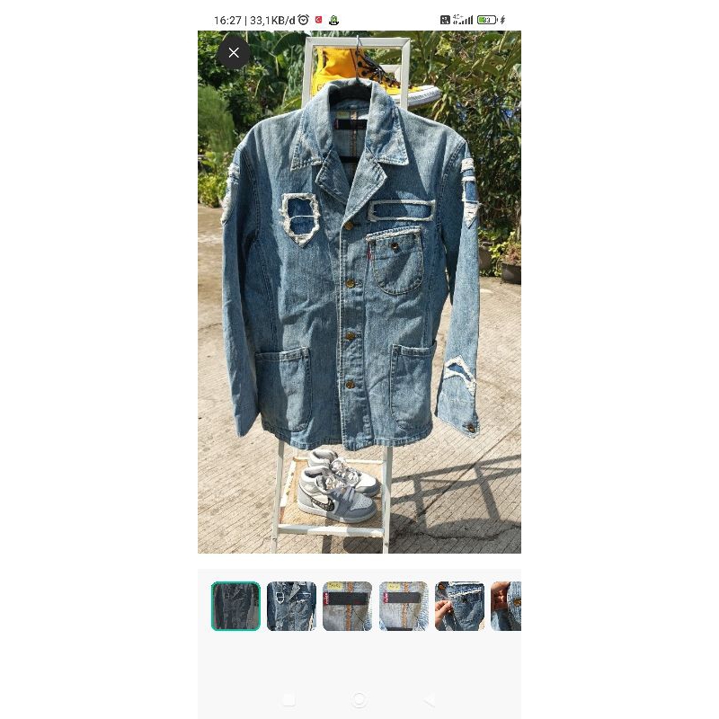 jaket denim keren gaul mantap