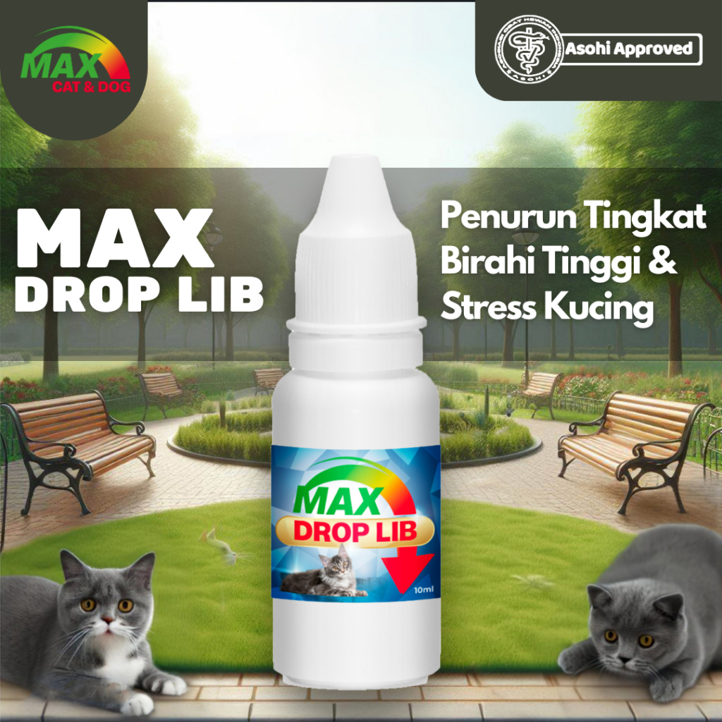 Max Drop Lib Penurun Kucing Stres dan Tingkat Libido Tinggi