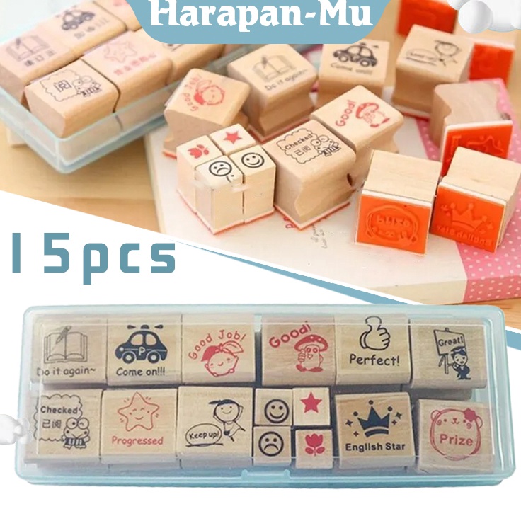 

Harga Promo 15 Pcs Stempel Guru Stempel Reward Bahasa Inggris Stempel Reward Set Karet Kartun