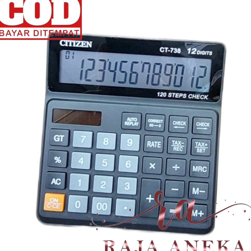 

Bestseller Calculator Citizen 738 Kalkulator Citizen CT738 12 digit Kalkulator Dagang Citizen CT 738